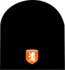 Black Beanie - Orange Logo